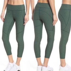 Outdoor Voices Womens Small Hunter Green 7/8 Warmup Leggings Pants Size XS
